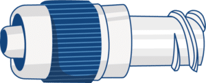 PR07 : RACCORD FILTRE POUR LUNETTE NASALE